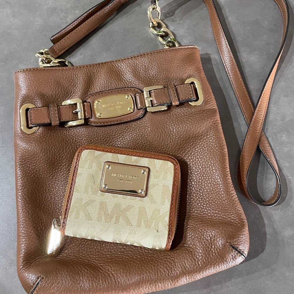 Michael Kors Crossbody Purse and Wallet Set